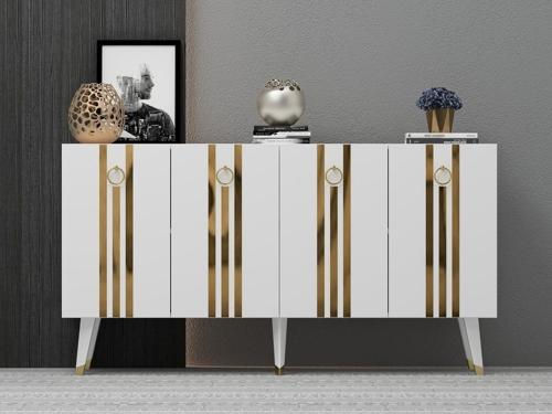 150 cm Işıl Konsol Beyaz - Altın