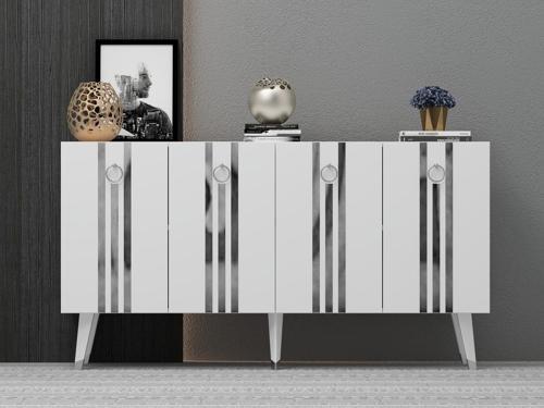 150 cm Işıl Konsol Beyaz - Gümüş