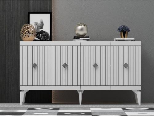 150 cm Midas Konsol Beyaz - Gümüş