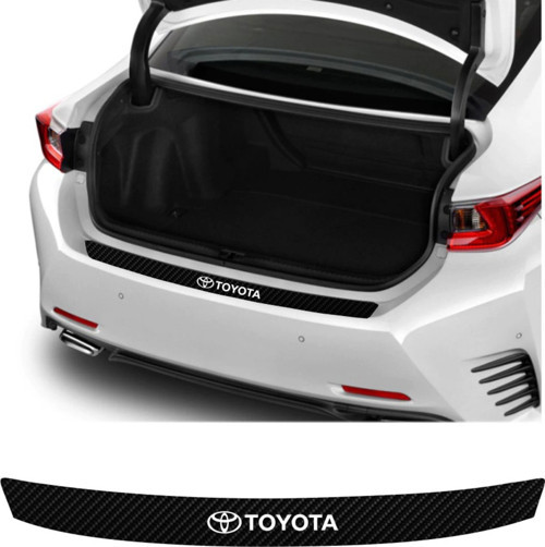 Toyota Yaris İçin Uyumlu Aksesuar Oto Arka Tampon Bagaj Koruyucu Sticker 92*7 Cm