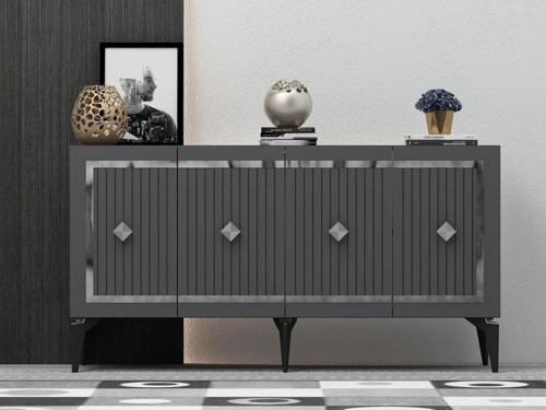 150 cm Nova Konsol Antrasit - Gümüş