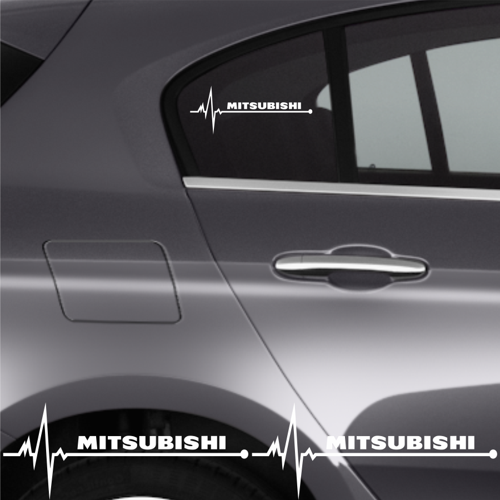 Mitsubishi Eclipse Cross Ritim Oto Sticker (2 Adet)
