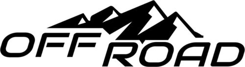 Karlı Tepe Dağ Off Road Oto Sticker Siyah 20*5 5 Cm