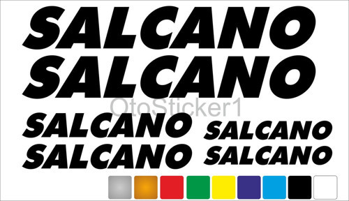 Bisiklet Kadro Sticker Seti Salcano Uyumlu Siyah