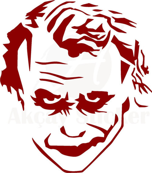 Joker Oto Sticker Kırmızı 20*23 Cm