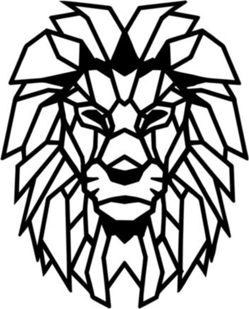Aslan Tasarımlı Oto Sticker Siyah 15*15 Cm