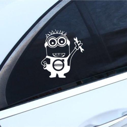 Minyonlar İçin Uyumlu Aksesuar Yan Cam Sticker Oto Kapı 20 Cm