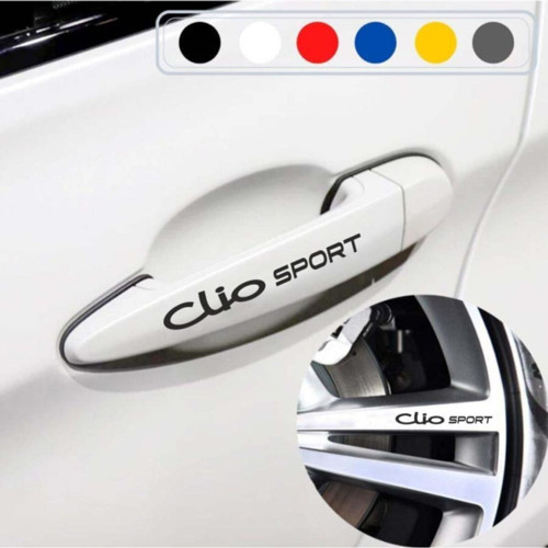 Renault Clio İçin Uyumlu Aksesuar Kapı Kolu Ve Jant Sticker 10 Adet