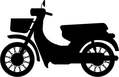 Klasik Motosikletler Model 2 Oto Sticker 25 X 15 Cm