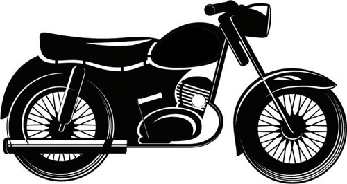 Klasik Motosikletler Model 4 Oto Sticker 25 X 12 Cm