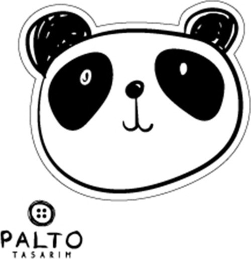 Panda Oto Sticker 25 X 25 Cm