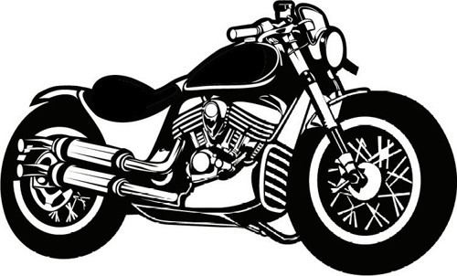 Klasik Motosikletler Model 7 Oto Sticker 30 X 18 Cm