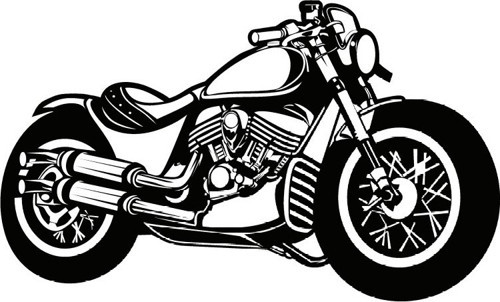 Klasik Motosikletler Model 8 Oto Sticker 25 X 15 Cm