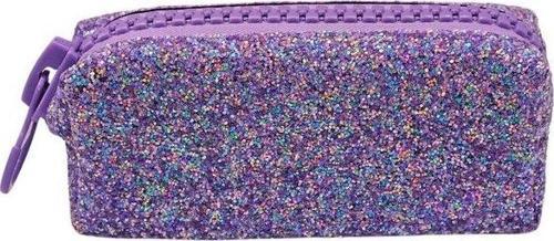 Unicus - Big Zip Swarovski Taşlı Pastel-Neon Kalem Kutu
