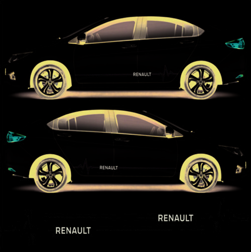 Renault Fluence İçin Uyumlu Aksesuar Yan Şerit Oto Ritim Sticker