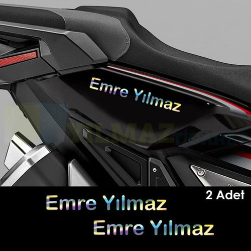 Kişiye Özel Hologram Yazı Ad Soyad 30*8 / 2 Adet
