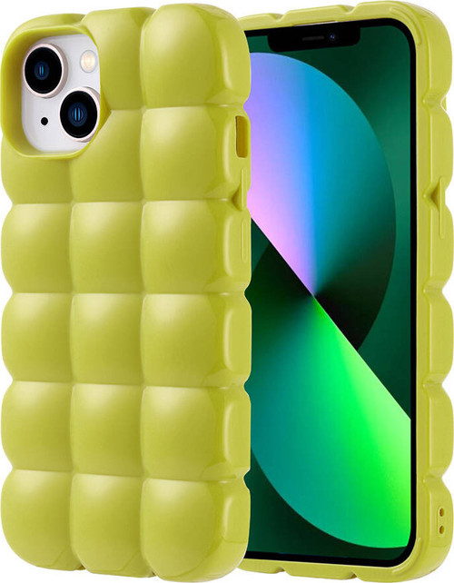 iPhone 14 Kılıf Parlak Esnek Silikon Airbag Dom Dom Kapak