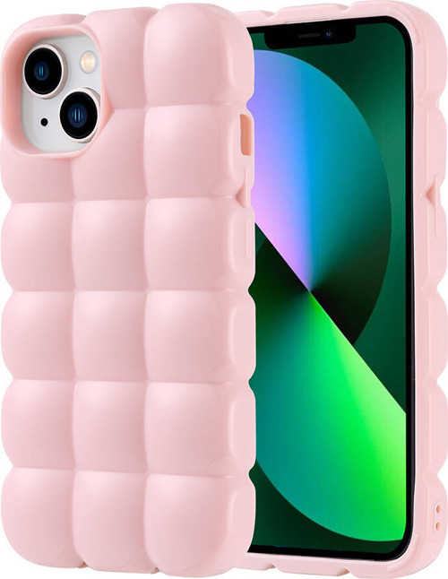 iPhone 14 Kılıf Parlak Esnek Silikon Airbag Dom Dom Kapak