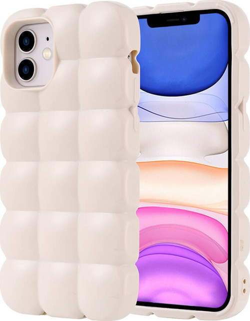 iPhone 12 Kılıf Parlak Esnek Silikon Airbag Dom Dom Kapak
