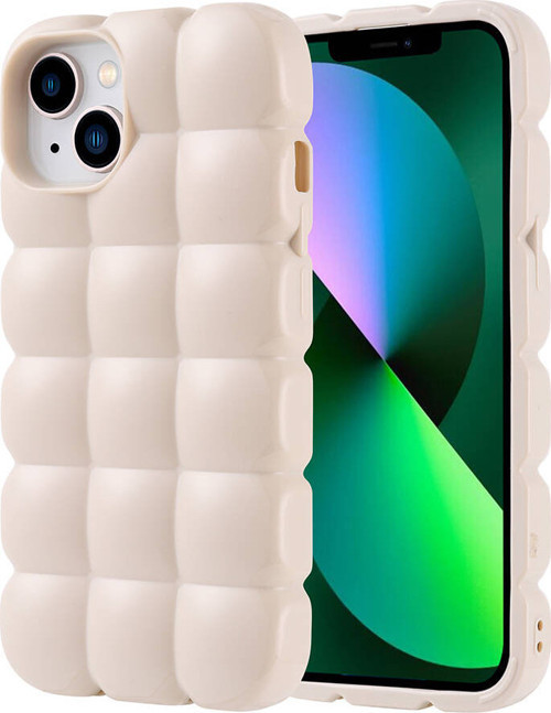 iPhone 14 Kılıf Parlak Esnek Silikon Airbag Dom Dom Kapak