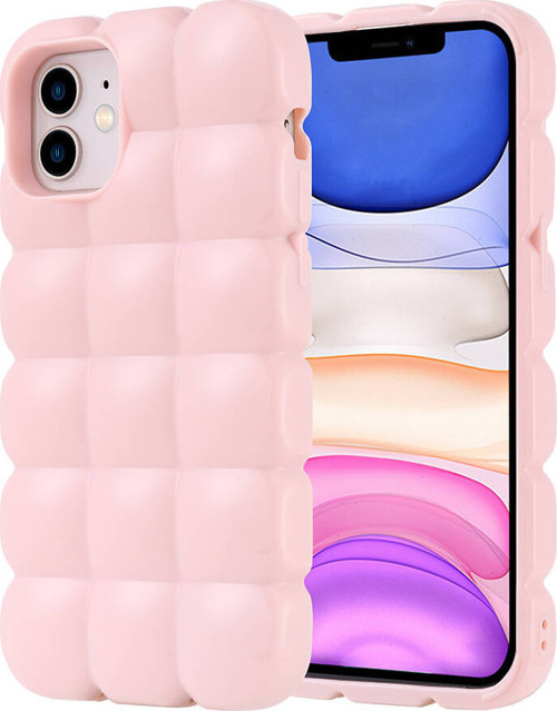 iPhone 12 Kılıf Parlak Esnek Silikon Airbag Dom Dom Kapak
