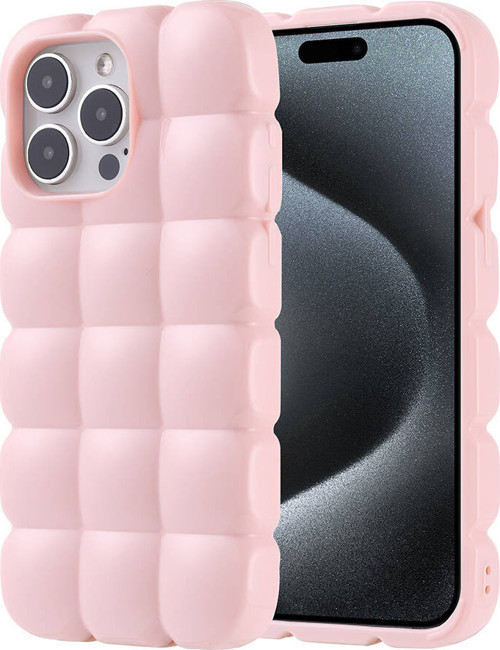 iPhone 15 Pro Max Kılıf Parlak Esnek Silikon Airbag Dom Dom Kapak