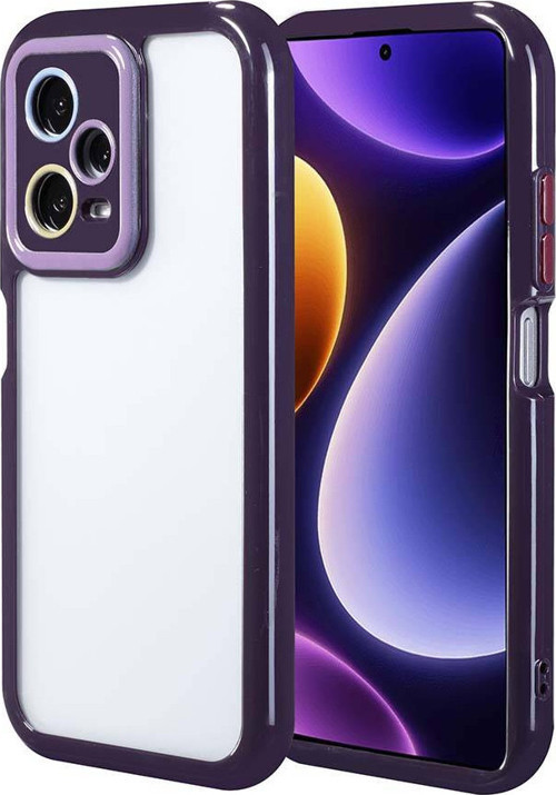 Redmi Note 12 Pro Plus 5G Kılıf Kamera Korumalı Renkli Kenar ve Çerçeve Tasarımlı Ahenk Kapak