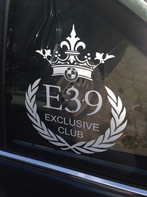 Bmw E39 Exclusive İçin Uyumlu Aksesuar Club Oto Sticker Adet 18*5 Cm