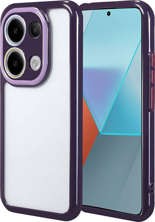 Poco M6 Pro 4G Kılıf Kamera Korumalı Renkli Kenar ve Çerçeve Tasarımlı Ahenk Kapak