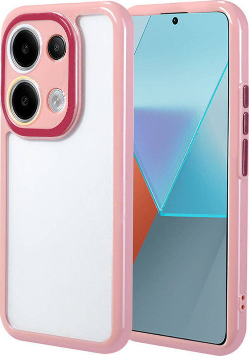 Poco M6 Pro 4G Kılıf Kamera Korumalı Renkli Kenar ve Çerçeve Tasarımlı Ahenk Kapak