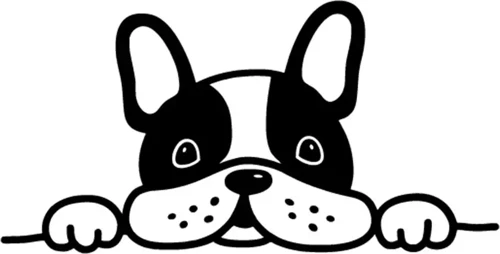 Bagajdan Bakan Bulldog Oto Sticker Siyah 25 X 15 Cm