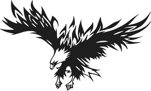 Kartal Oto Sticker 25 X 15 Cm