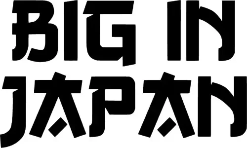 Big İn Japan Oto Sticker Siyah 30 X 18 Cm
