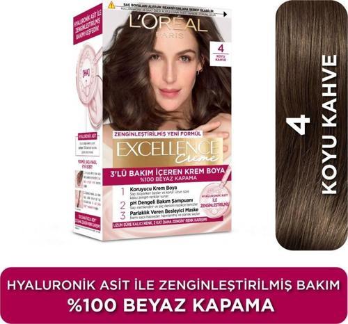 L’Oréal Paris Excellence Creme 4 Koyu Kahve Saç Boyası