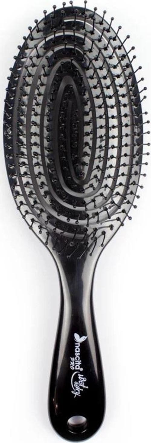 Pro Üç Boyutlu Oval Saç Fırçası - 03 Siyah