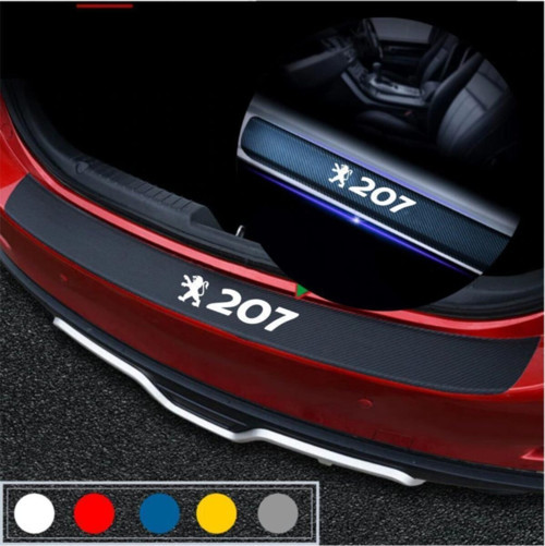 Peugeot 207 İçin Uyumlu Aksesuar Bagaj Ve Kapı Eşiği Seti Karbon
