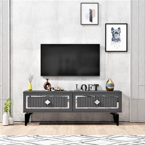 120 cm Venna Tv Ünitesi Antrasit - Gümüş