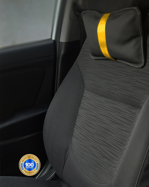 Seat Ibiza Oto Koltuk Boyun Yastığı Sarı Şerit 2 Adet