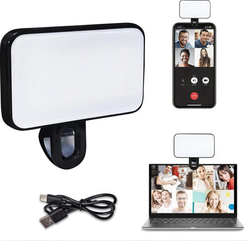 Telefon ve Bilgisayar Uyumlu Şarjlı Selfie Işığı (3 Farklı Renk Modu)
