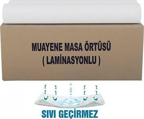 Muayene Masa Sedye Örtüsü Lamineli 50 mt x 12 Rulo (Ekonomik Paket)