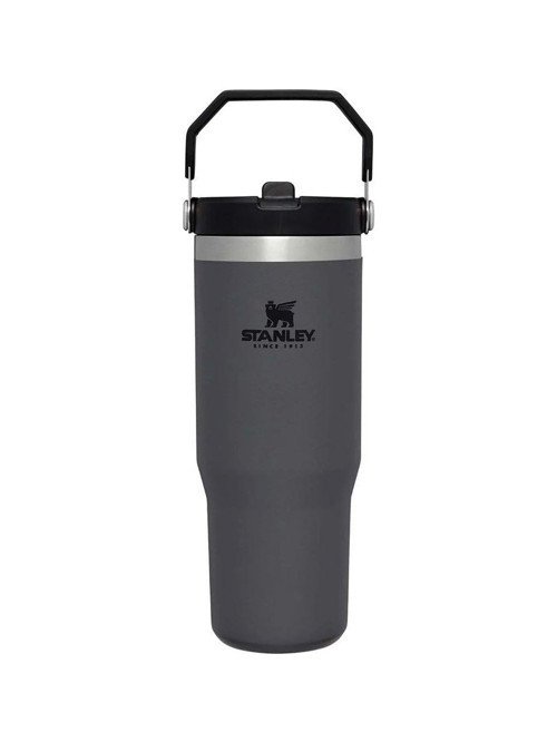 The IceFlow Flip Straw Pipetli Termos Bardak 0,89 LT Füme