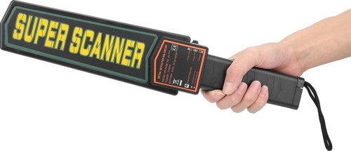 Super Scanner MD-3003B1 El Tipi Güvenlik Üst Arama Dedektörü 9V Pil Dahil