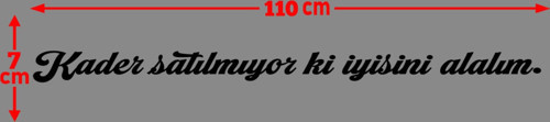 Oto Cam Yazı Sözleri Ticari-Servis-Dolmuş-Panelvan Uzun Sticker Model 34