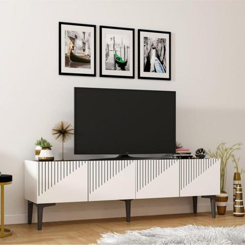 Tv Ünitesi Draw Beyaz - Royalmermer
