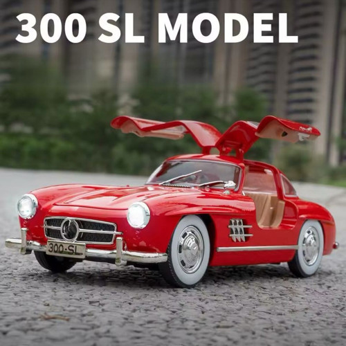 Mercedes-benz 300 Sl Bordo 1954 Model Klasik Araba 1/24 Ölçek Mercedes 300SL Bordo