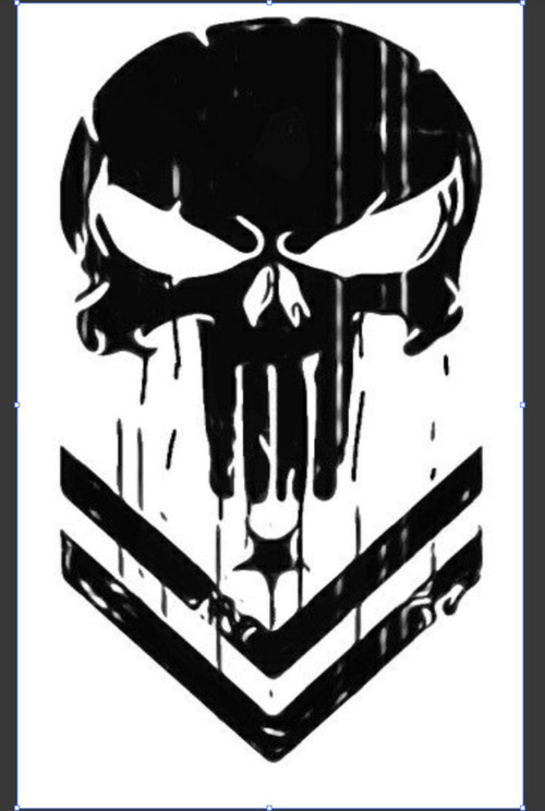 Punisher Oto Sticker 30*20 Cm