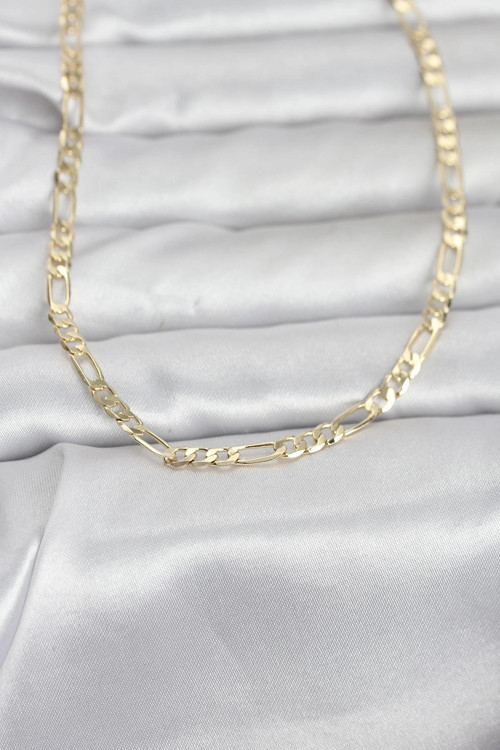 CM 14K Gold Renk Kuşgözü Zincir Model 60 cm Kadın Kolye