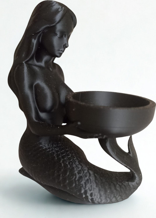 Modern Deniz Kızı Figürlü Mumluk - 4 Renk Seçeneği - Estetik Dekoratif Biblo Masa Üstü Aksesuar