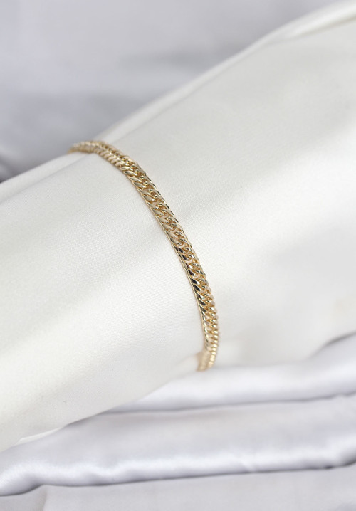 CM 14K Gold Renk Zincir Model Kadın Bileklik - EBJ260207W39481