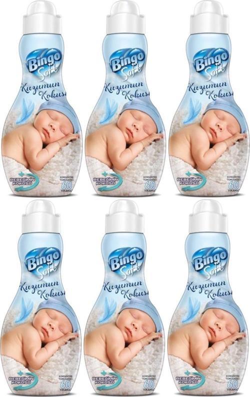 Soft Yumuşatıcı Konsantre 1440Ml (6 Lı Set) Kuzumun Kokusu Mavi (Hipoalerjenik)